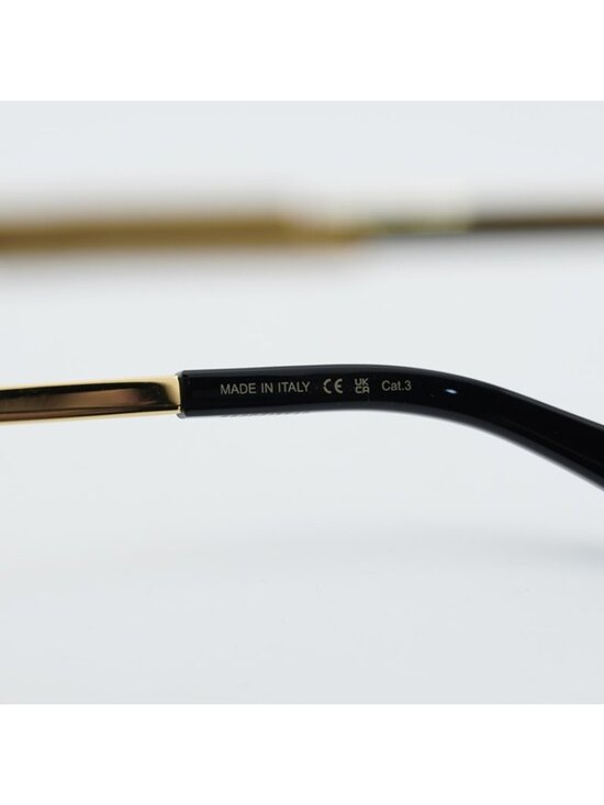 Bottega Veneta BV1470S 001 Sunglasses Gold Oval Frame, Grey Lenses main image 5